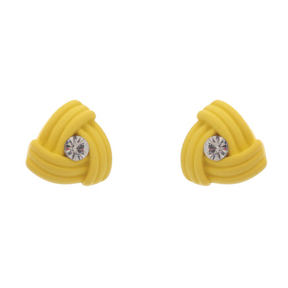 Centerstone Triangle Earrings