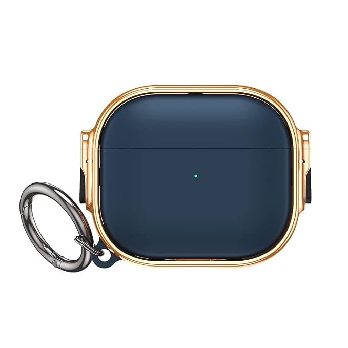 Double Lock Gold Ring Protective Cover For Air Pods