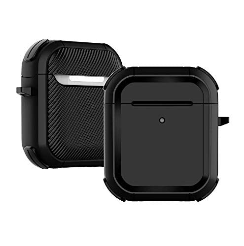 Armor Airpods Cover For All Sizes with Keychain, Military Hard Shell Full-Body