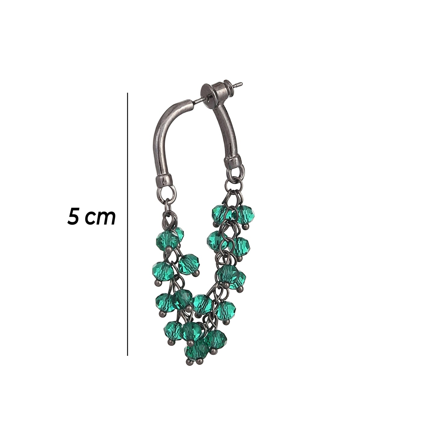 Green chandelier Earrings