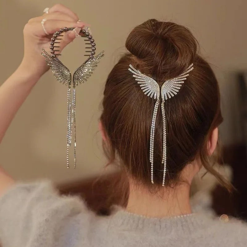 Diamond Butterfly Hair Claw