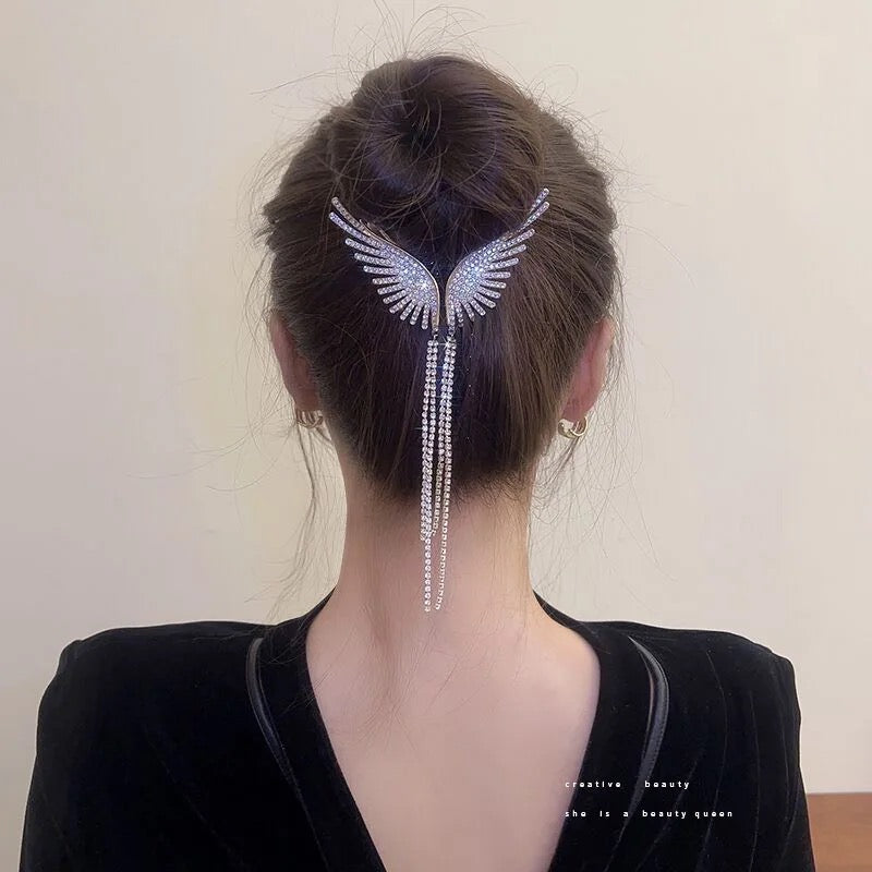 Diamond Butterfly Hair Claw