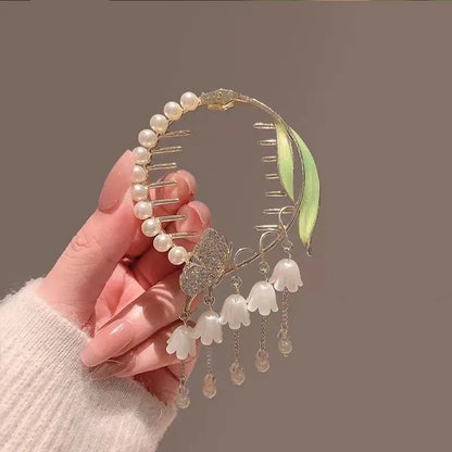 Lily Of The Valley Pearl Hair Clip