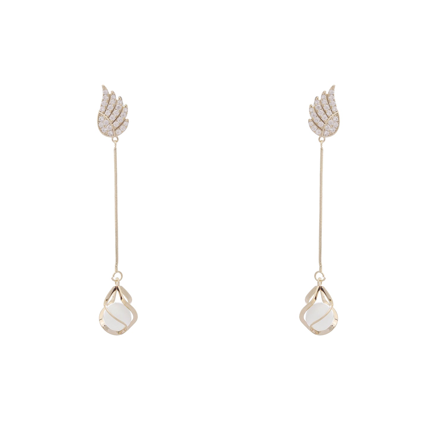 Swan Rhinestone Earrings