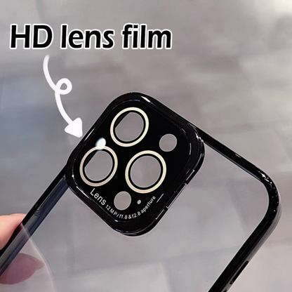 Creative 2 in 1 Lens Protector & Mobile Holder Hard Case for iPhones