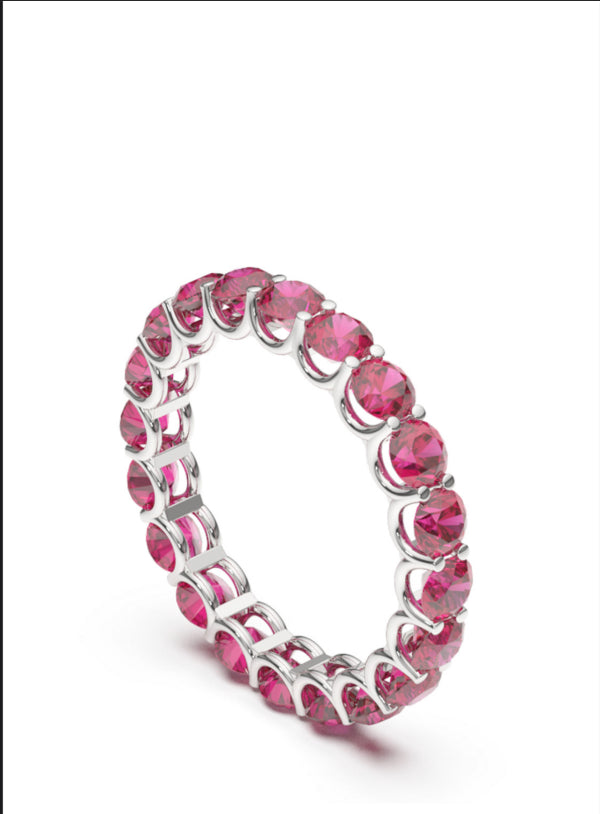 Red Ruby Eternity Ring